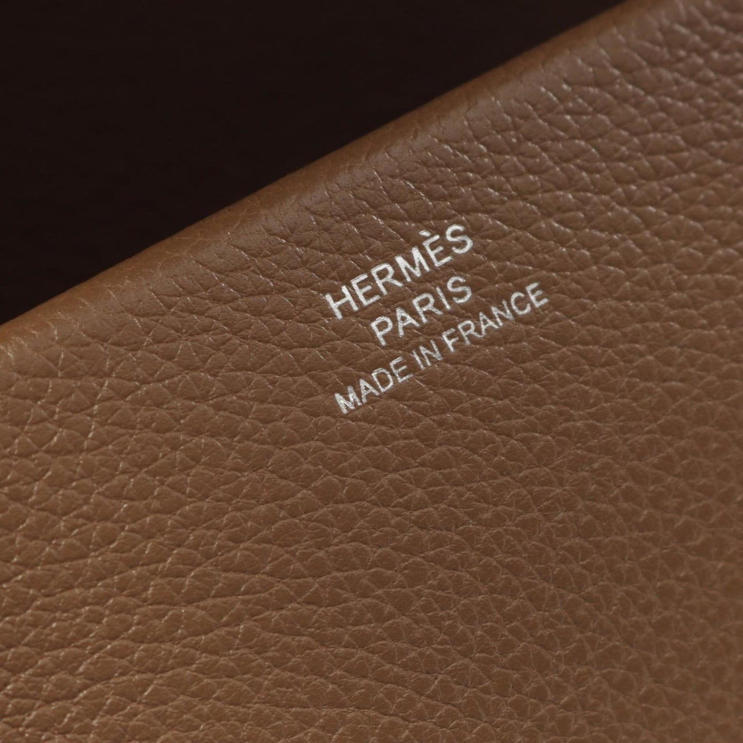 Hermes Brown Leather Handbag ( )
