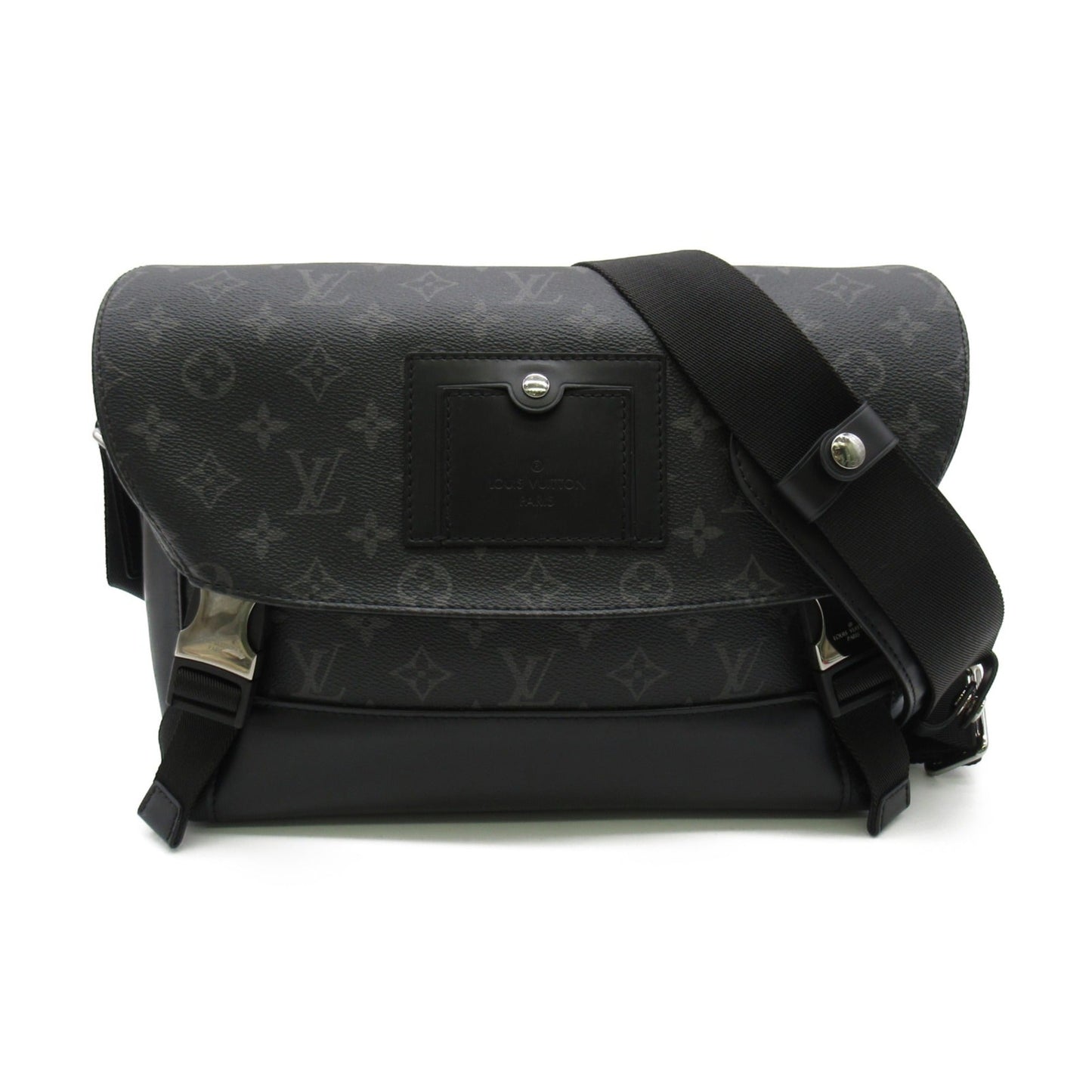 LOUIS VUITTON Messenger voyage PM Black Monogram eclipse PVC coated canvas Handbag