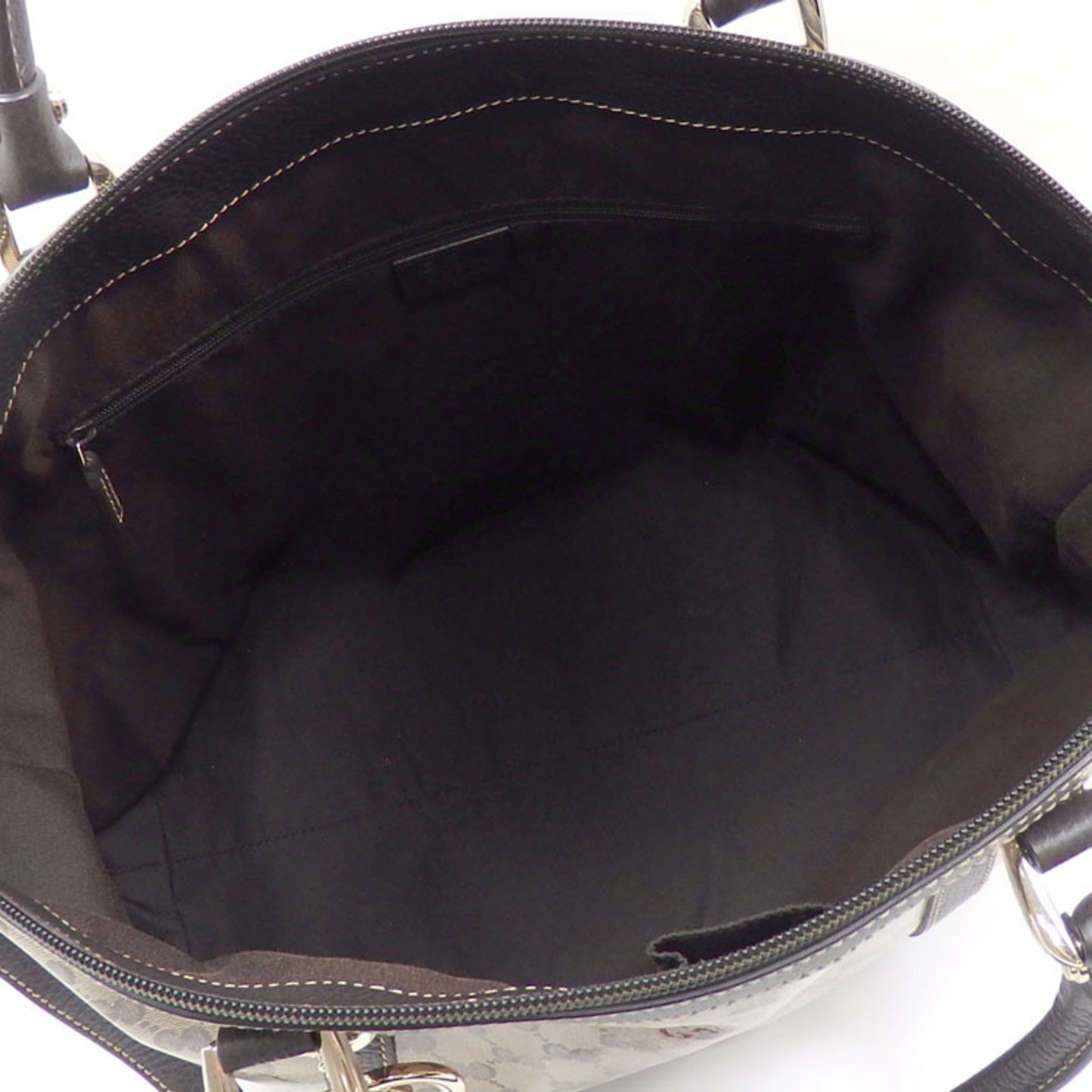 Gucci Leather Canvas Shoulder Bag