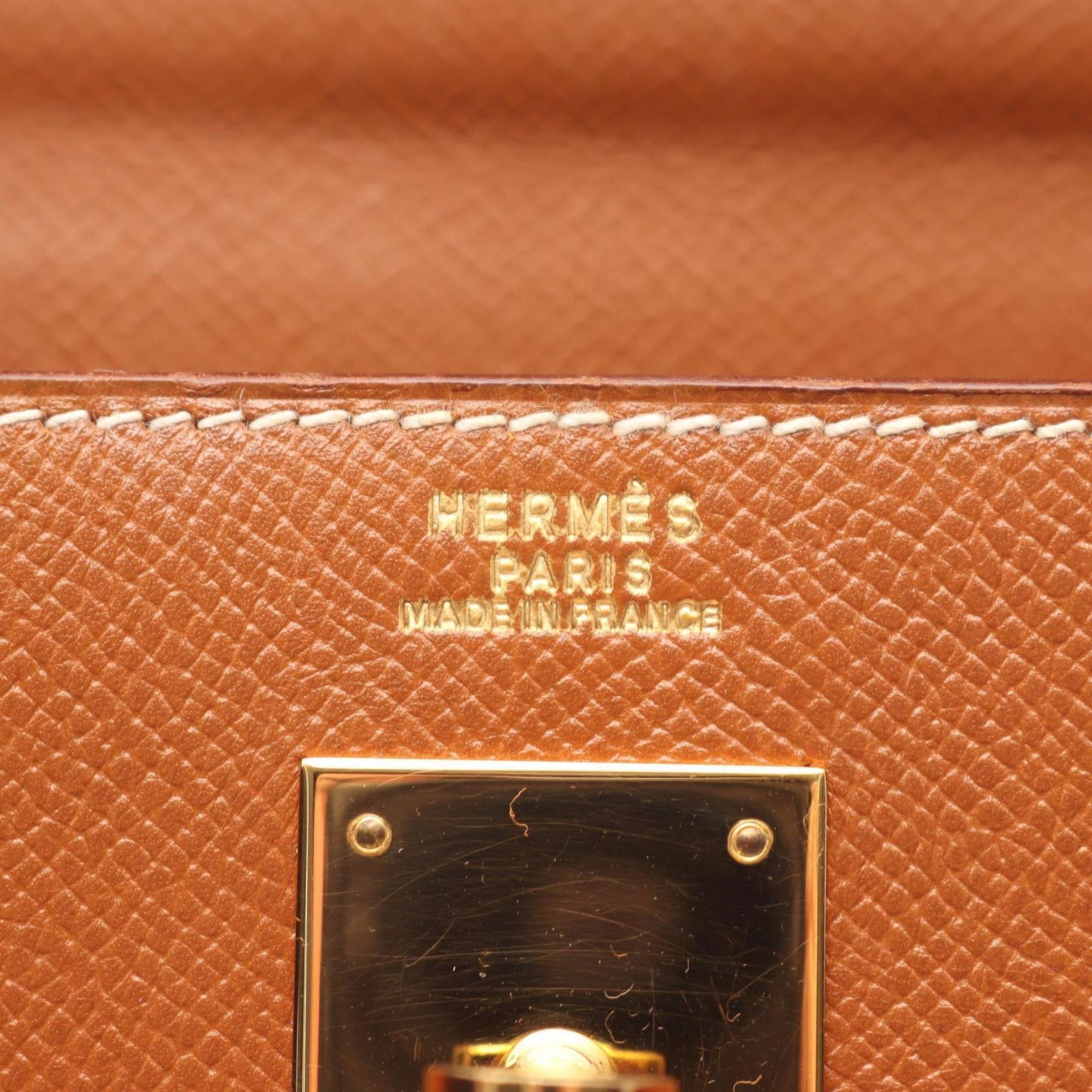 Hermes Brown Leather Handbag ( )