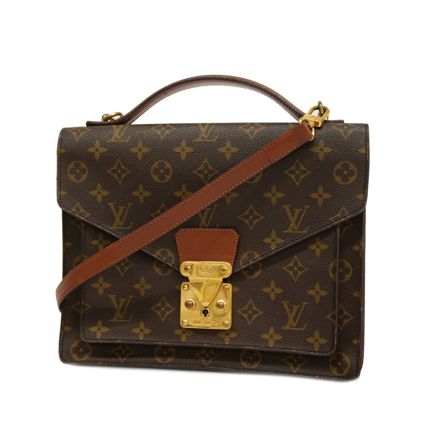 Louis VuittonAuth Monogram 2way Bag Monceau Women's Handbag,Shoulder Bag