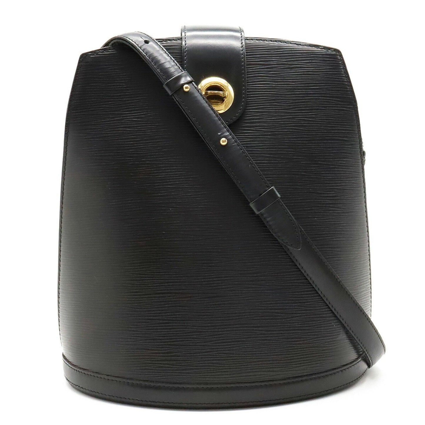 LOUIS VUITTON Epi Cluny Shoulder Bag Leather Noir Black