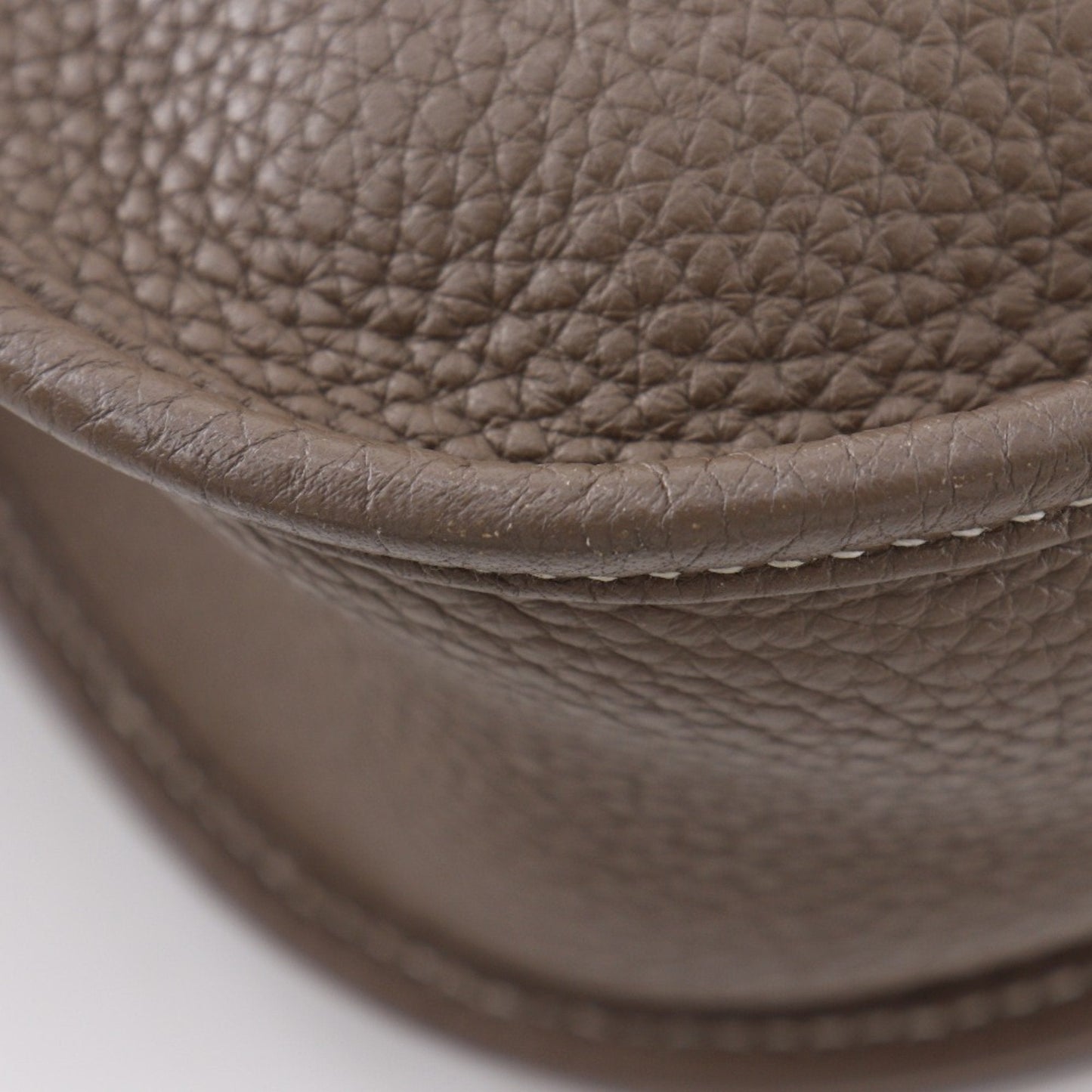 Hermes Etoupe Gray Gray Taurillon Clemence Leather Shoulder Bag ( )
