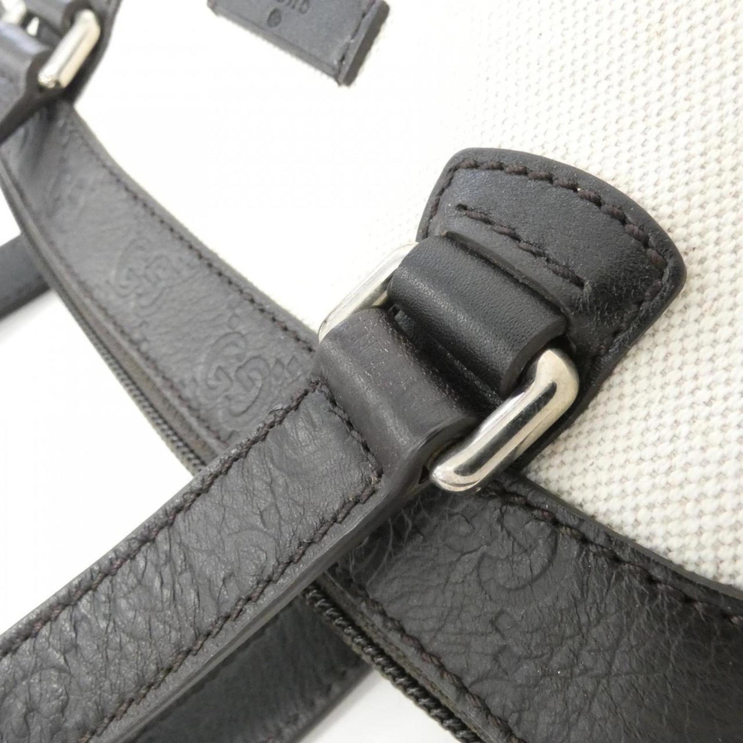 Gucci Leather Canvas Shoulder Bag