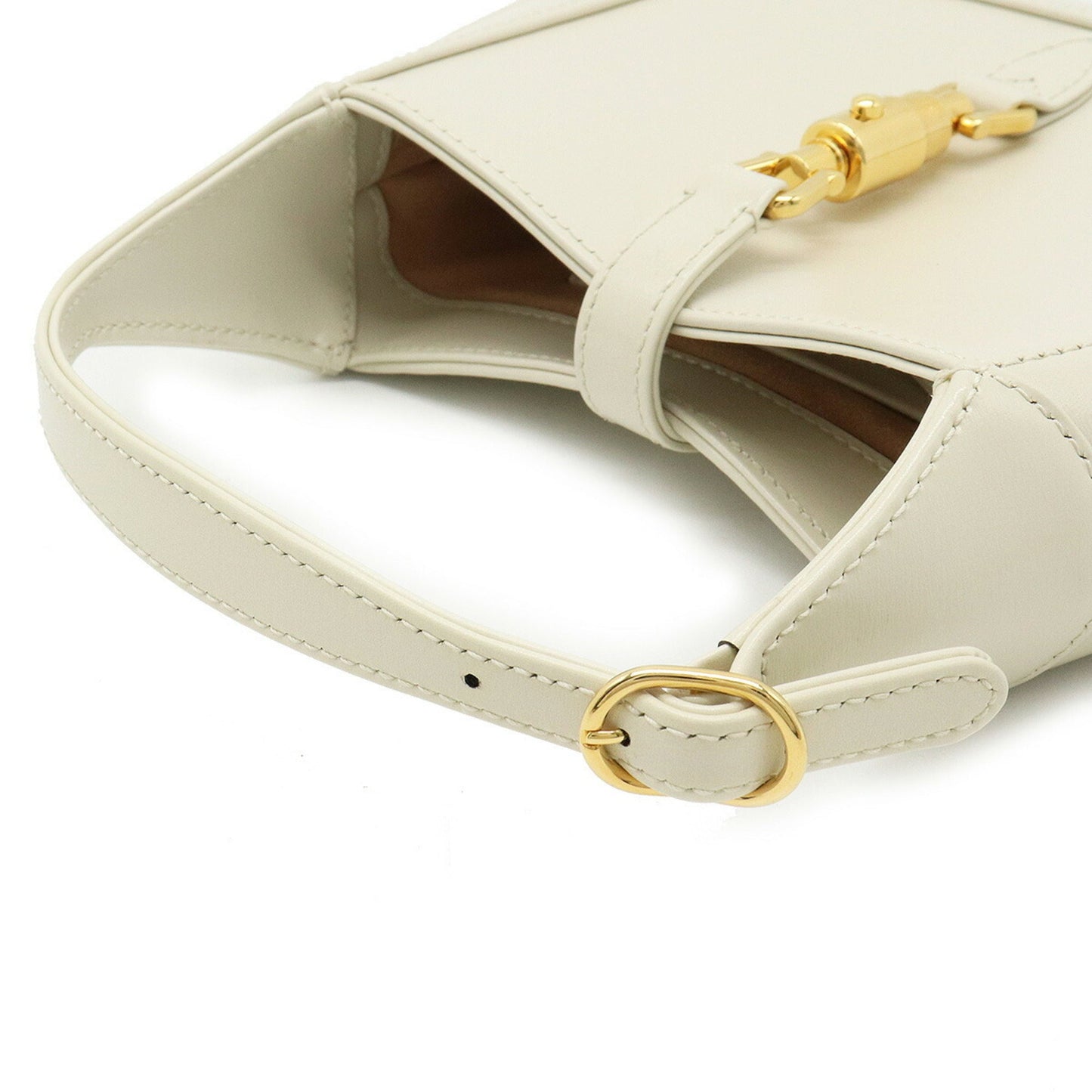 Gucci Jackie White Leather Shoulder Bag