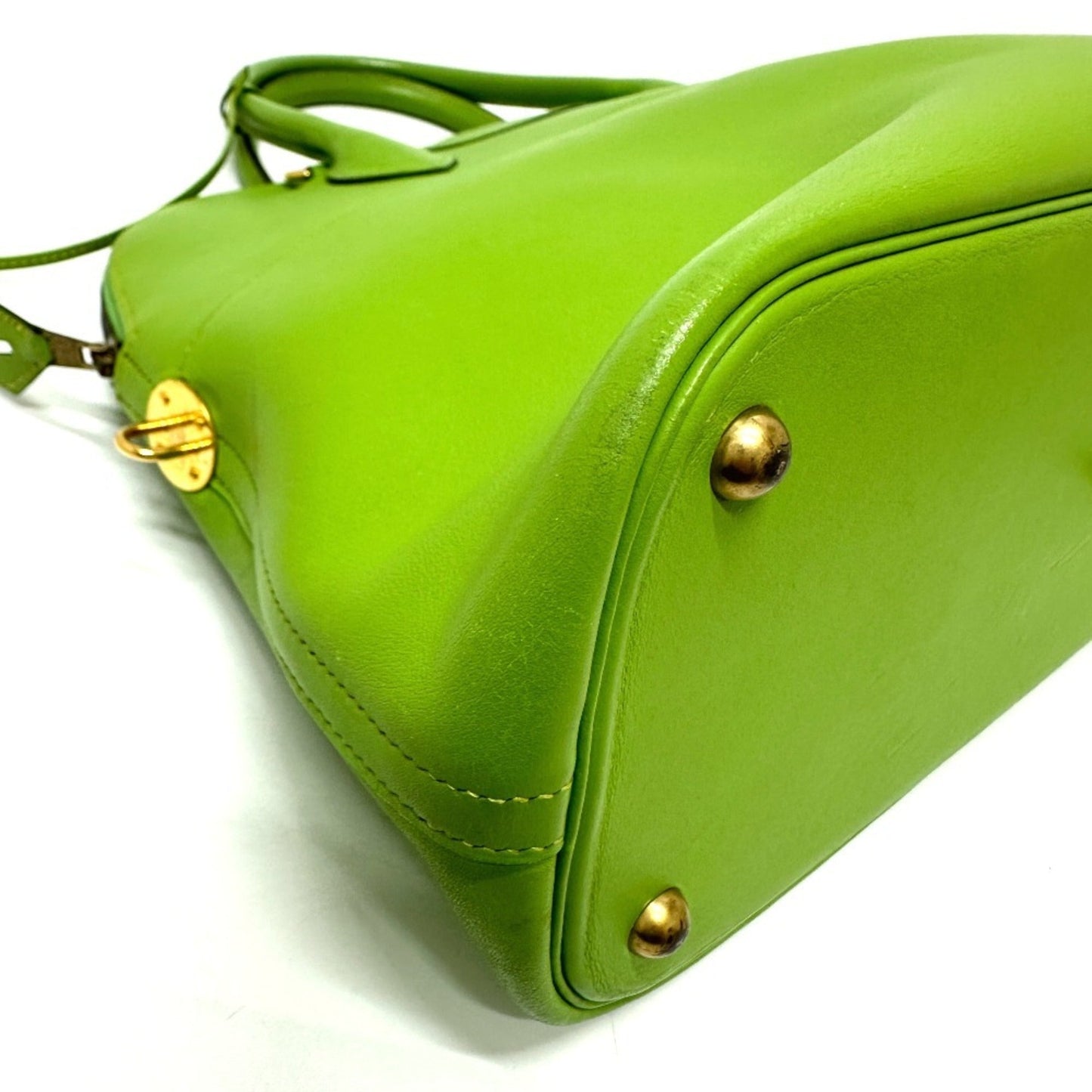 Hermes Green Gulliver Leather Handbag ( )