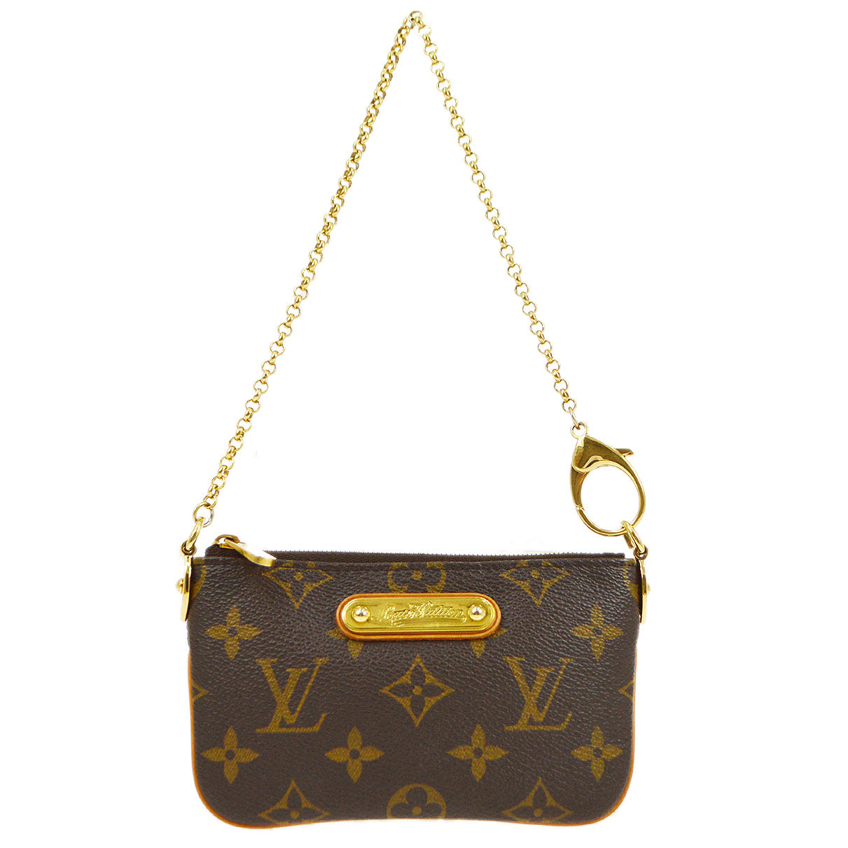 LOUIS VUITTON? 2008 POCHETTE MILLA PM MONOGRAM Clutch