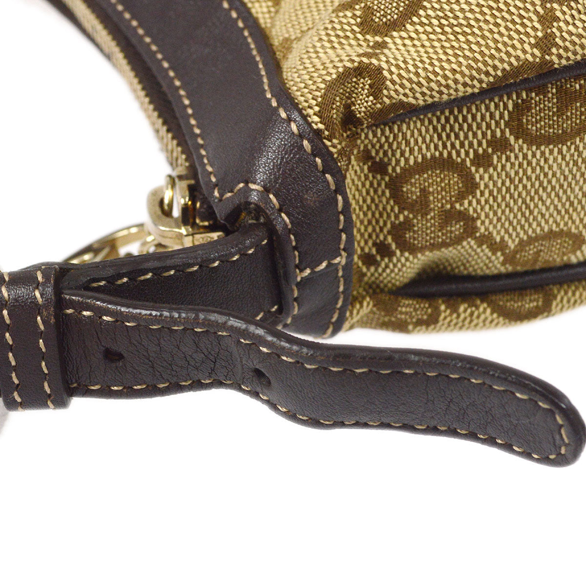 Gucci Leather Canvas Handbag