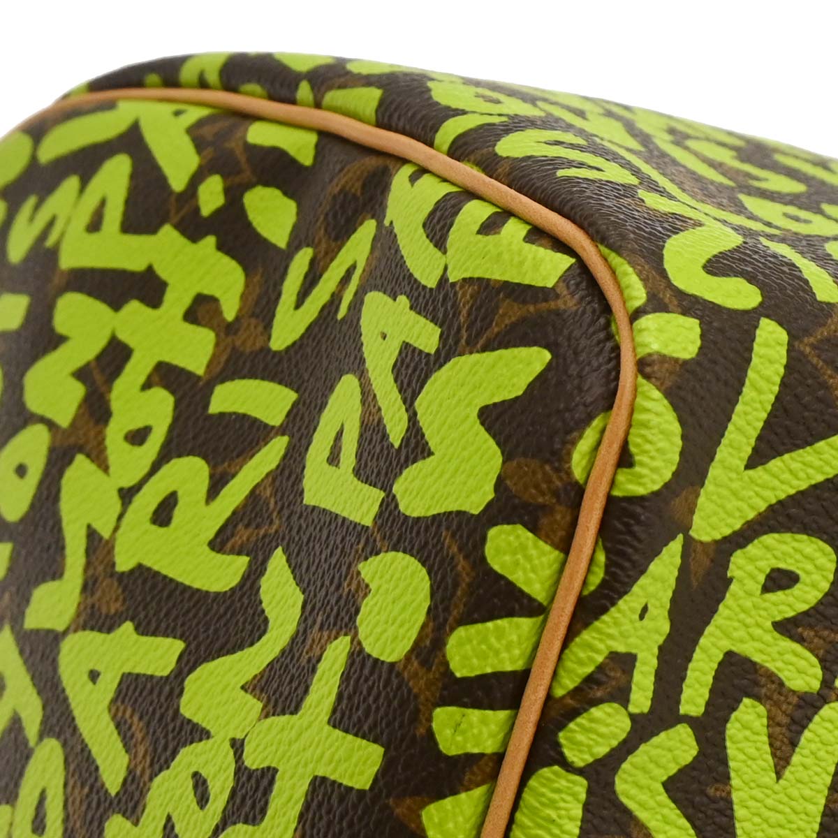 Louis Vuitton 2008 Green Monogram Graffiti 30 Handbag M93706