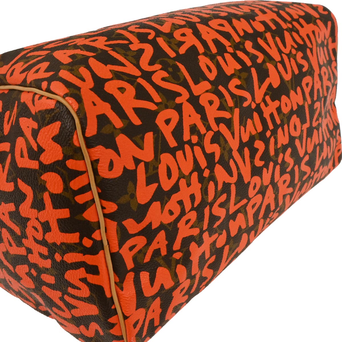 Louis Vuitton Orange Monogram Graffiti 30 Handbag M93705