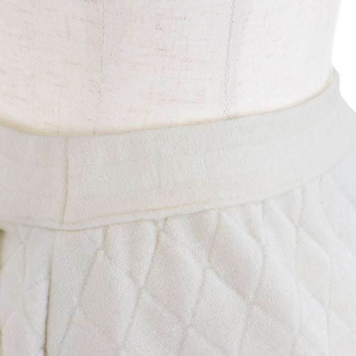 Chanel Quilted Center Zip Skirt Classic Flap Tote