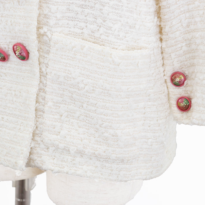Chanel Tweed Double-Breasted Jacket Classic Flap Tote