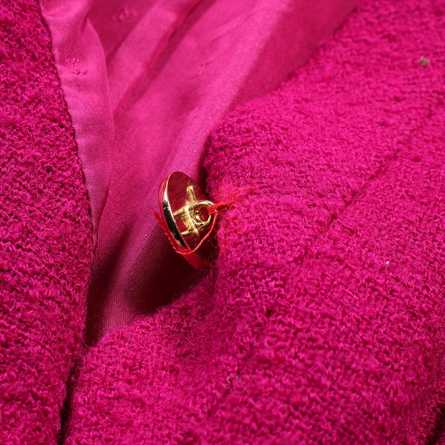 Chanel Wool Collarless Jacket Handbag