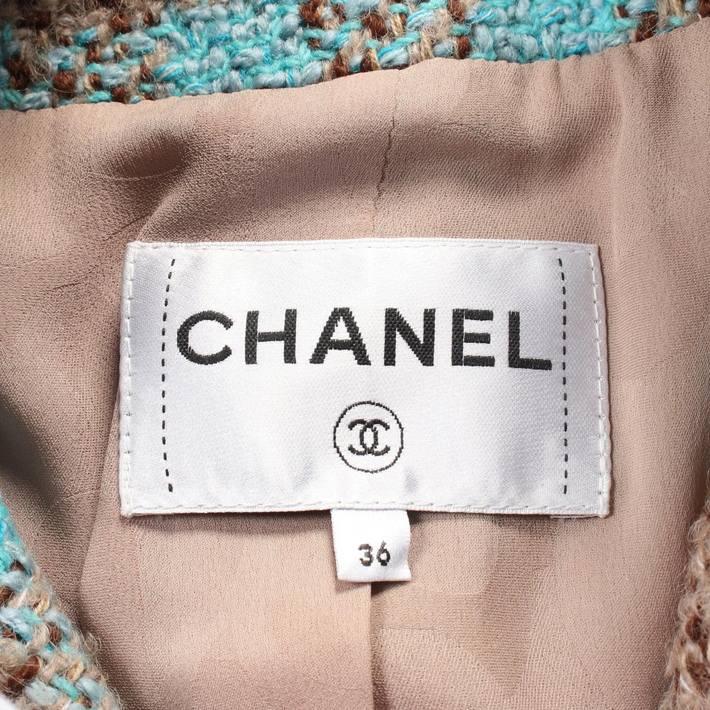 Chanel Coco Mark Bijou Button Wool Outer Handbag