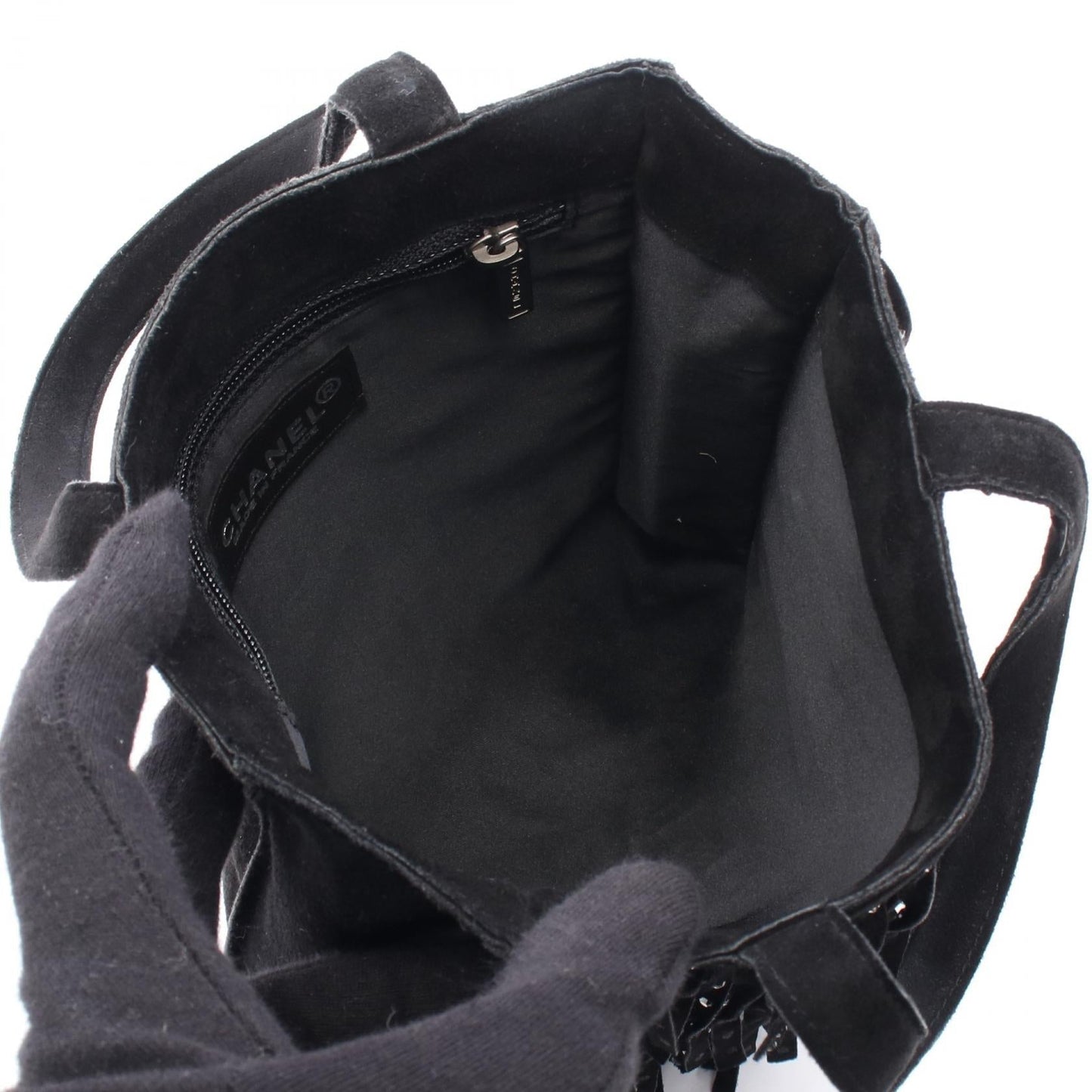Chanel Coco Mark Suede Tote Bag