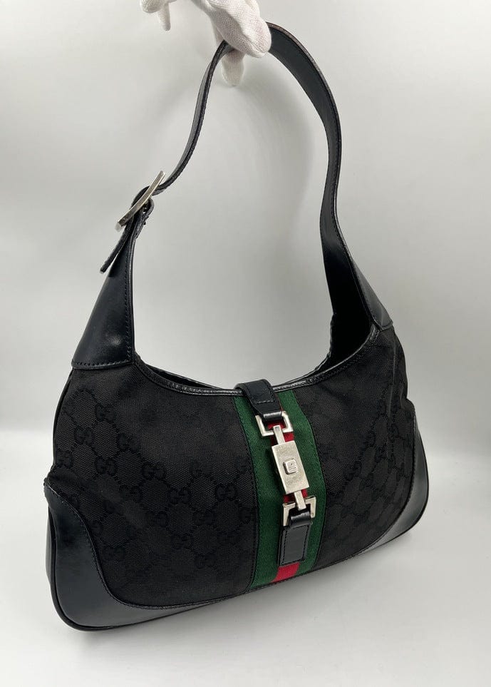 Gucci Nylon Leather Canvas Shoulder Bag