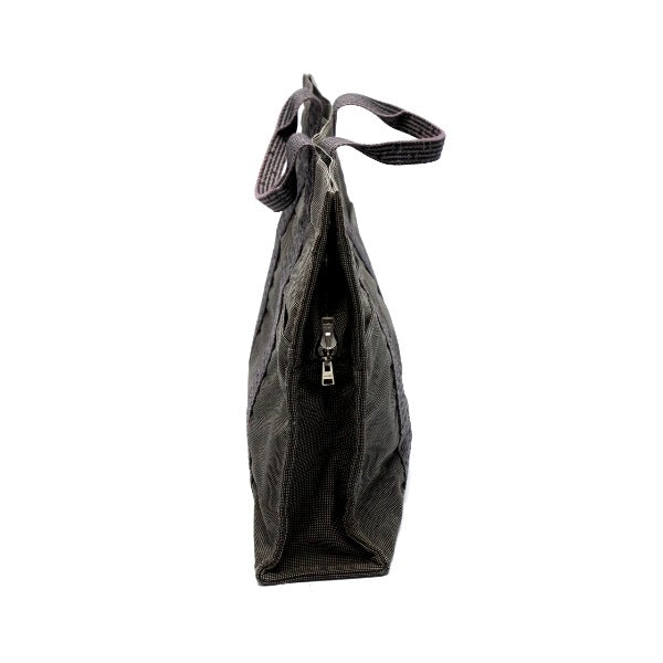 HERMES Tote Bag canvas gray MM Her Line