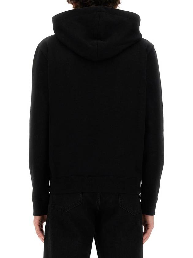 Luxury Saint Laurent Trending 2026 Men's Chest Small Logo Hoodie Black