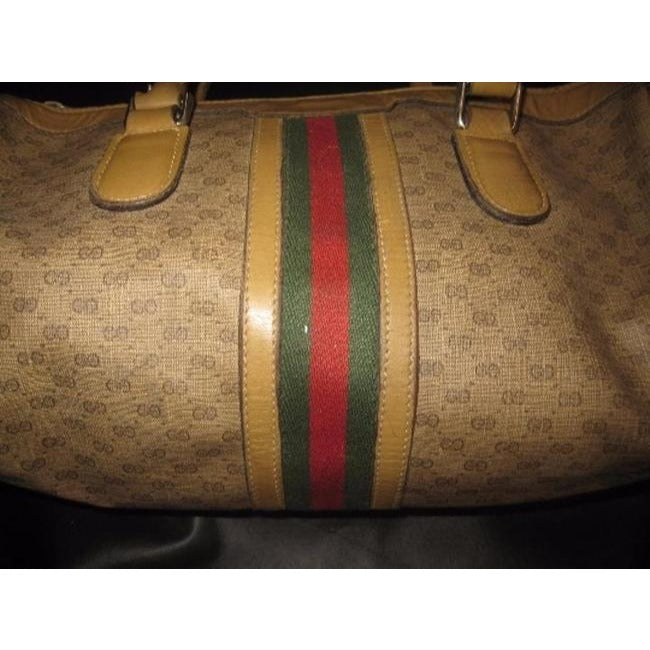 Gucci Lou Leather Canvas Handbag