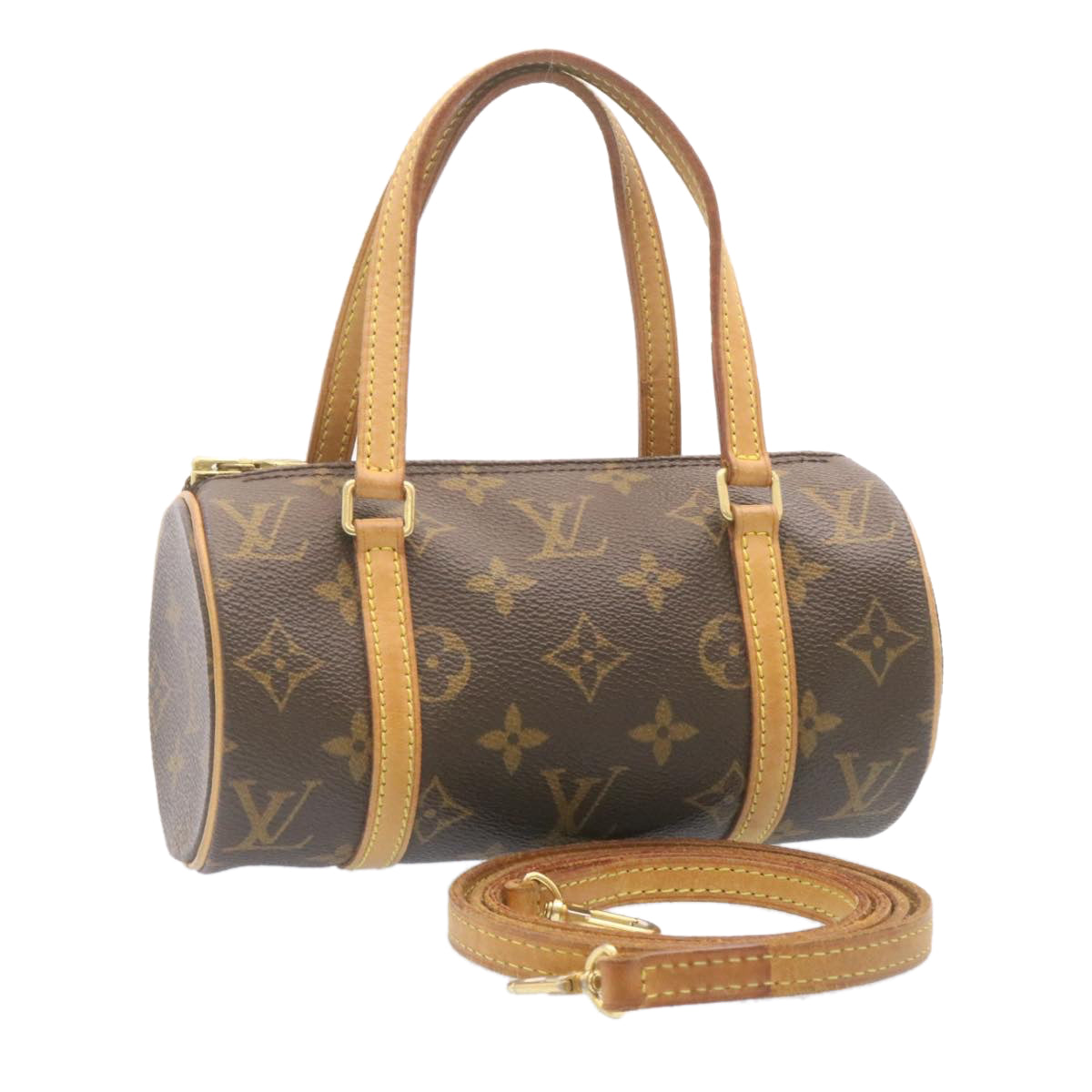 LOUIS VUITTON Monogram Papillon 19 Hand Bag LV 25829A
