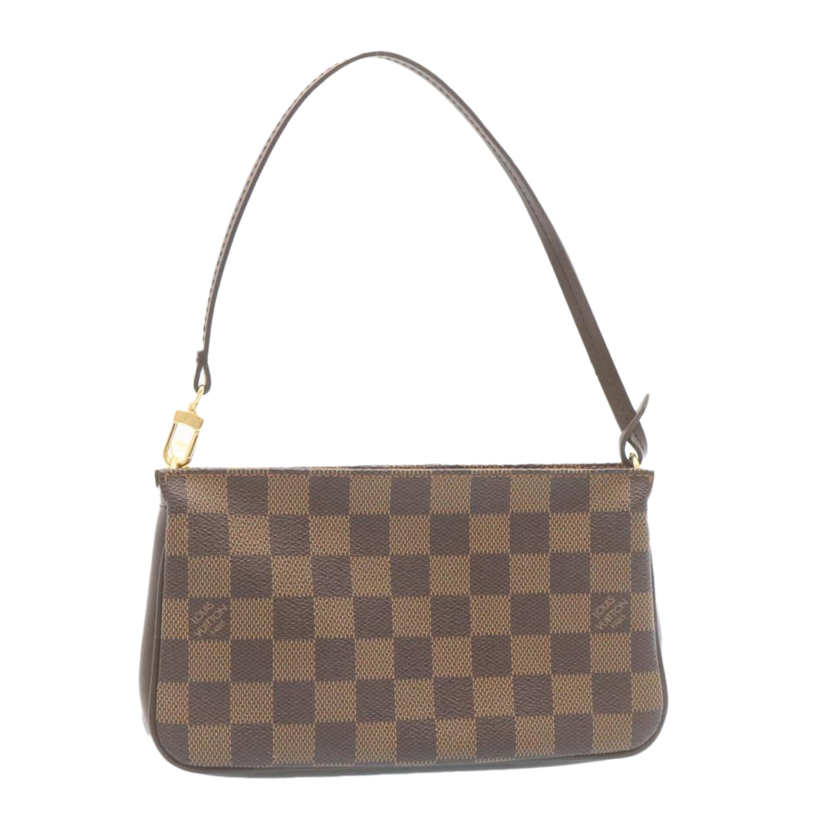 LOUIS VUITTON Damier Ebene Navona Accessory Pouch LV Auth 27452A Clutch