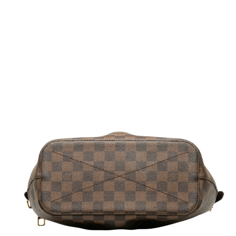 Louis Vuitton Damier Sienna MM Tote Handbag Brown Women's
