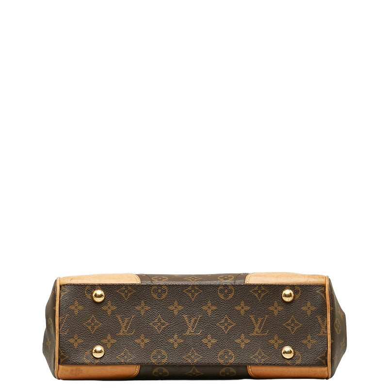 Louis Vuitton Monogram Handbag PVC/Leather Brown
