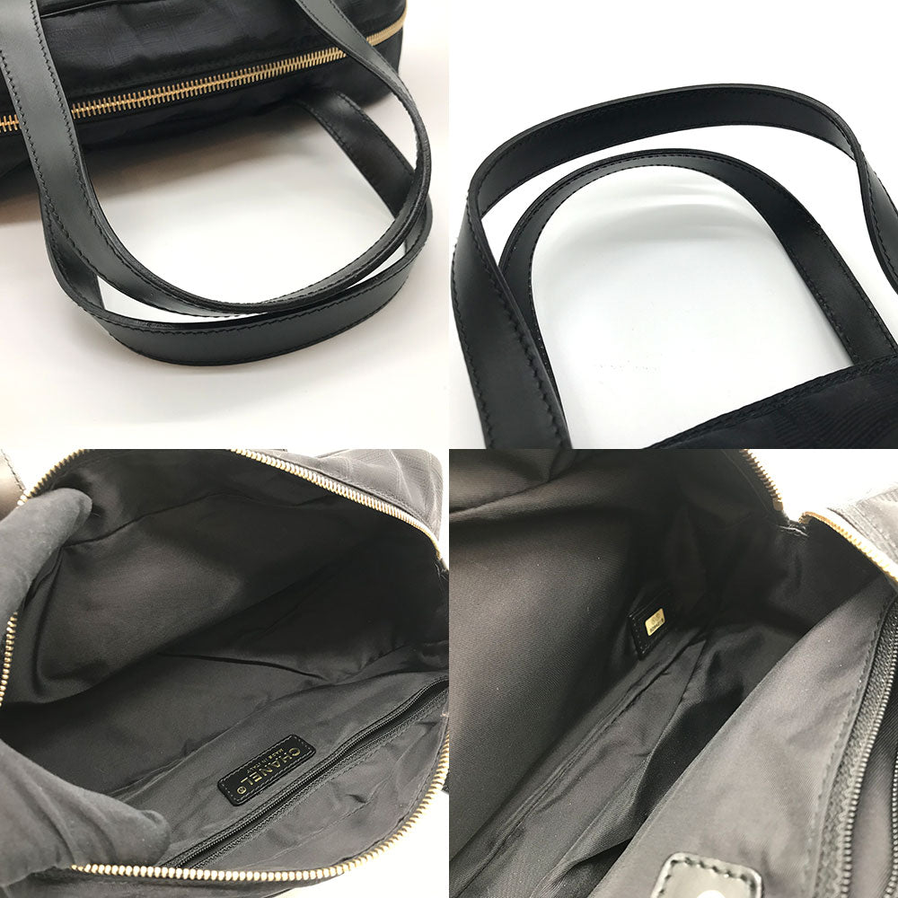 Chanel Nylon Jacquard Mini Boston Bag Classic Flap