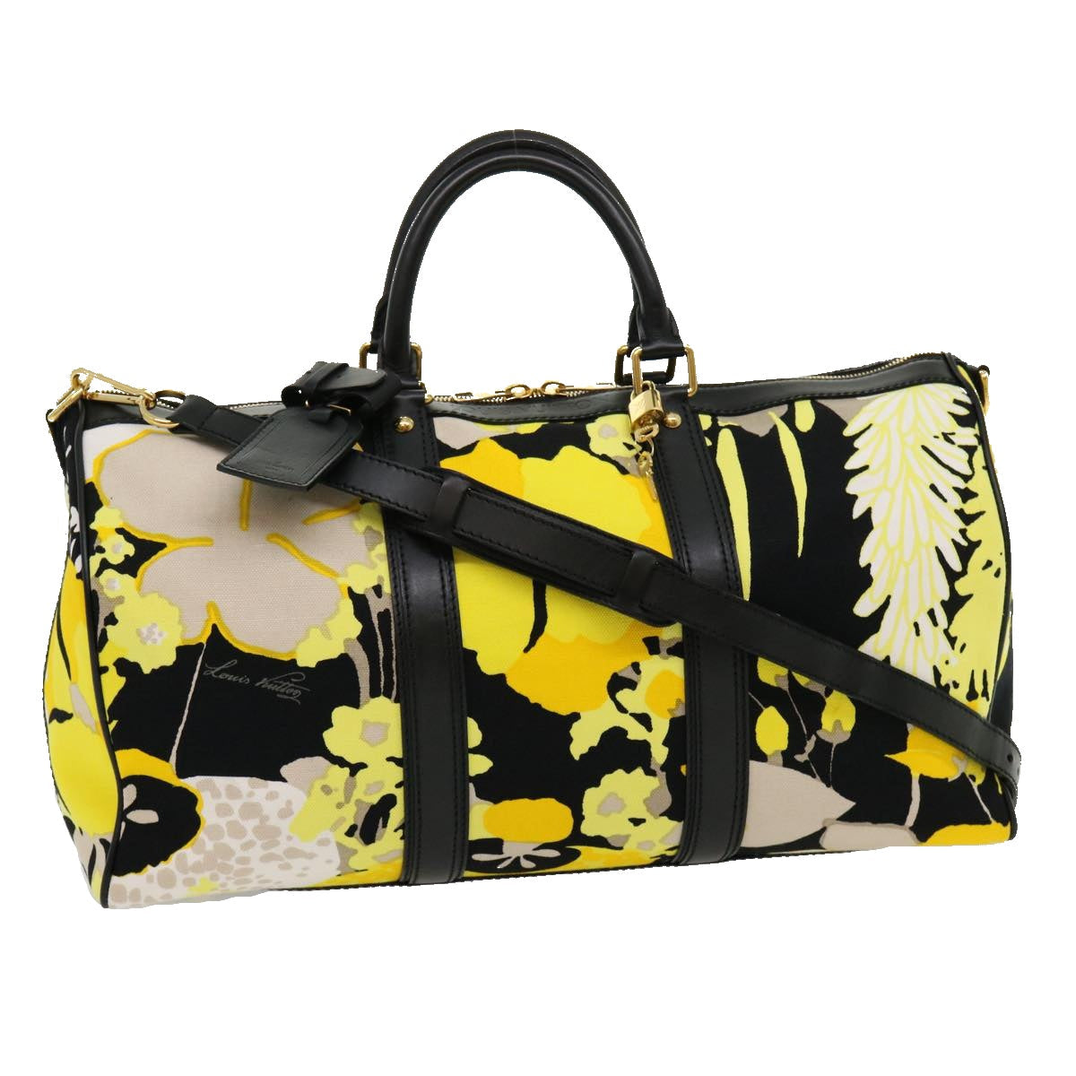 LOUIS VUITTON Toile Canwan Keepall Bandouliere 50 Boston Bag Auth 30574A
