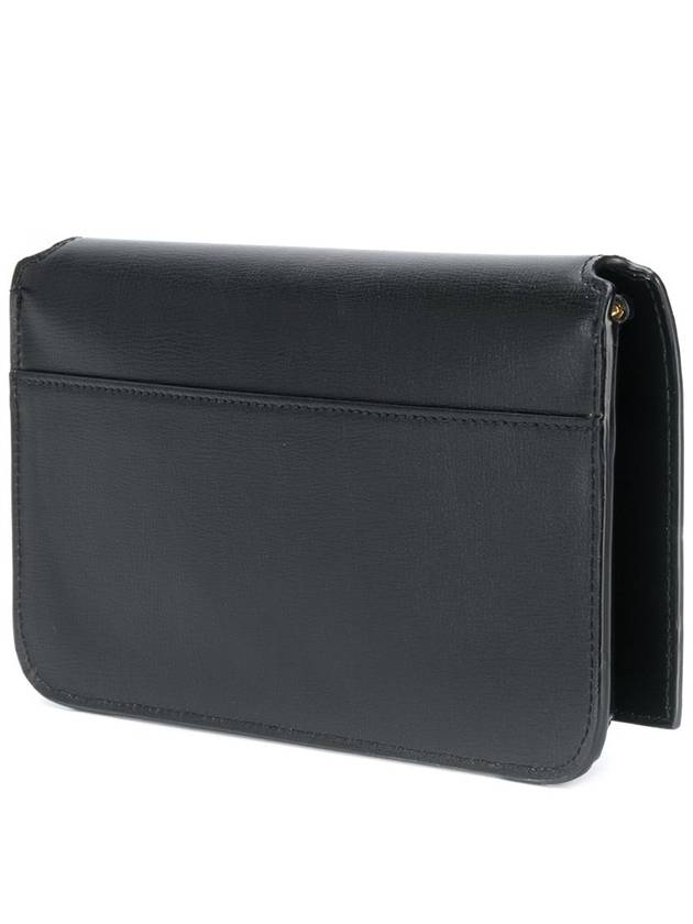 Luxury Saint Laurent Trending 2026 Cassandra Phone Holder Strap Cross Bag Black