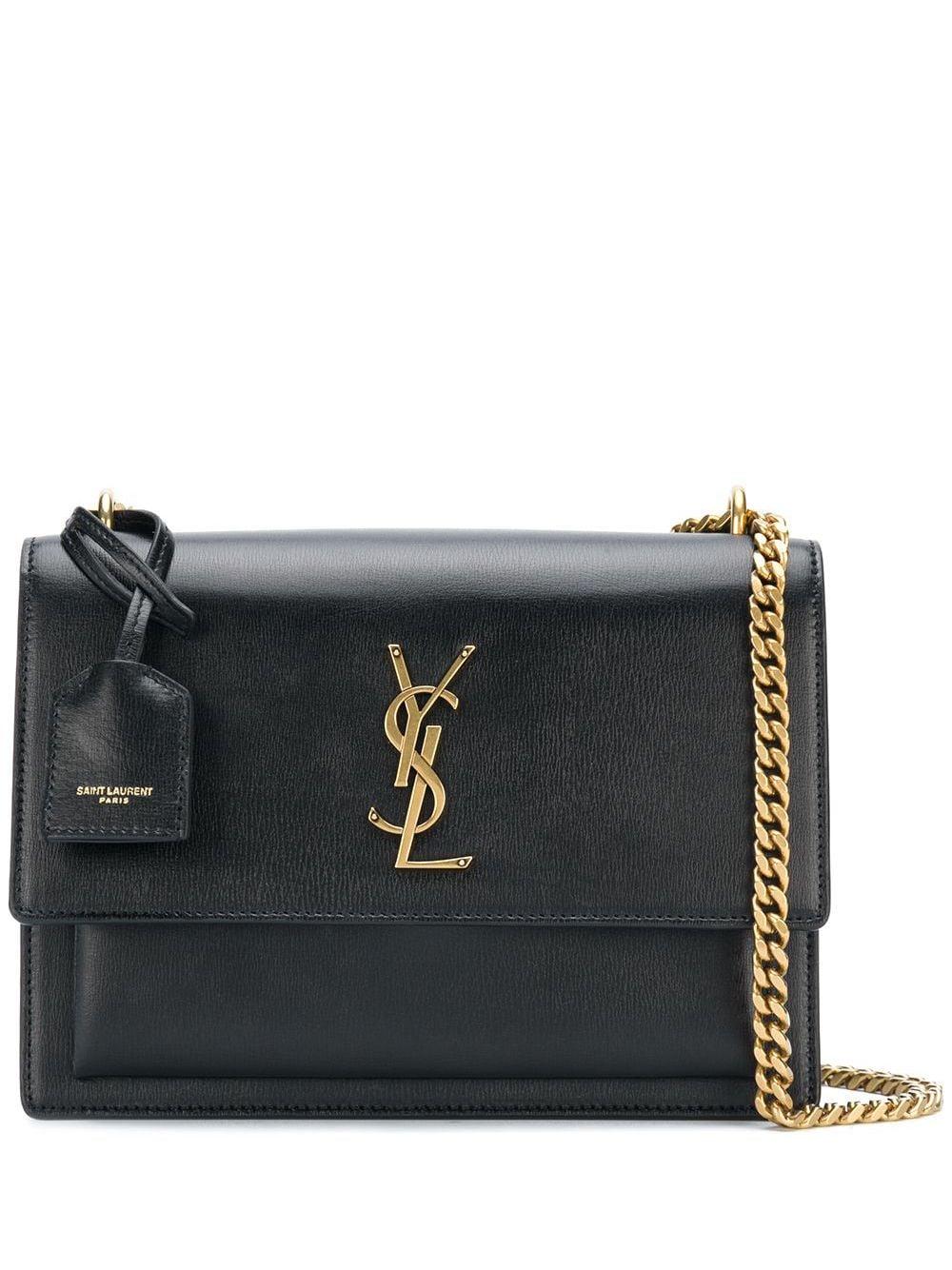 Luxury Saint Laurent Trending 2026 Women's Ysl Bo Mng M Sunset in Nero | 442906D420W1000