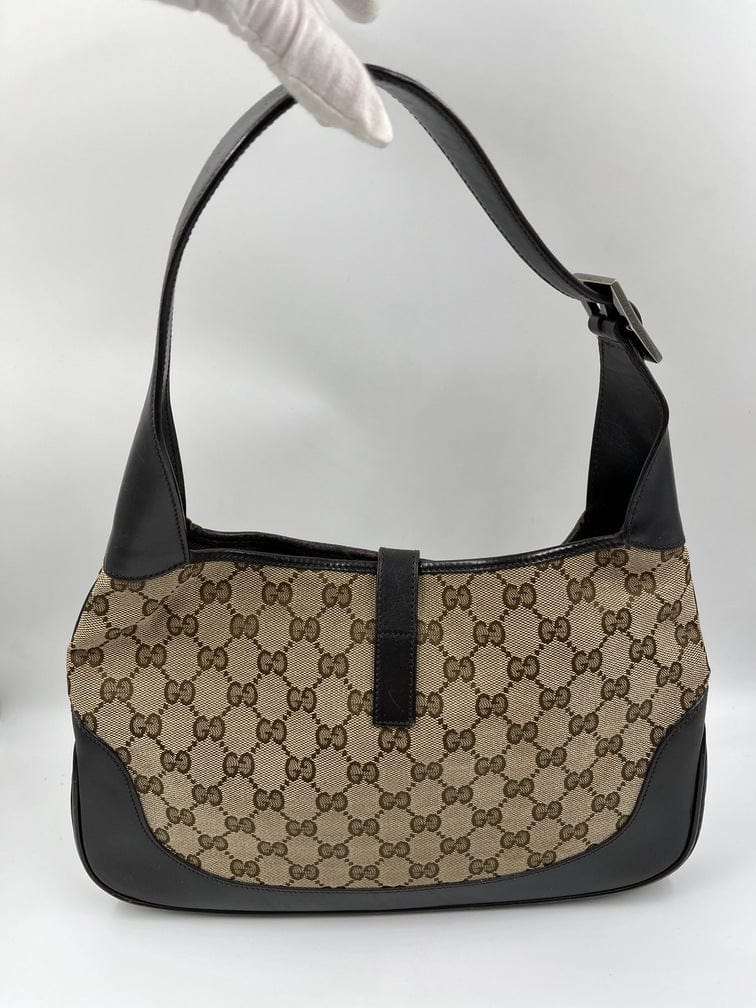 Gucci Nylon Leather Canvas Shoulder Bag