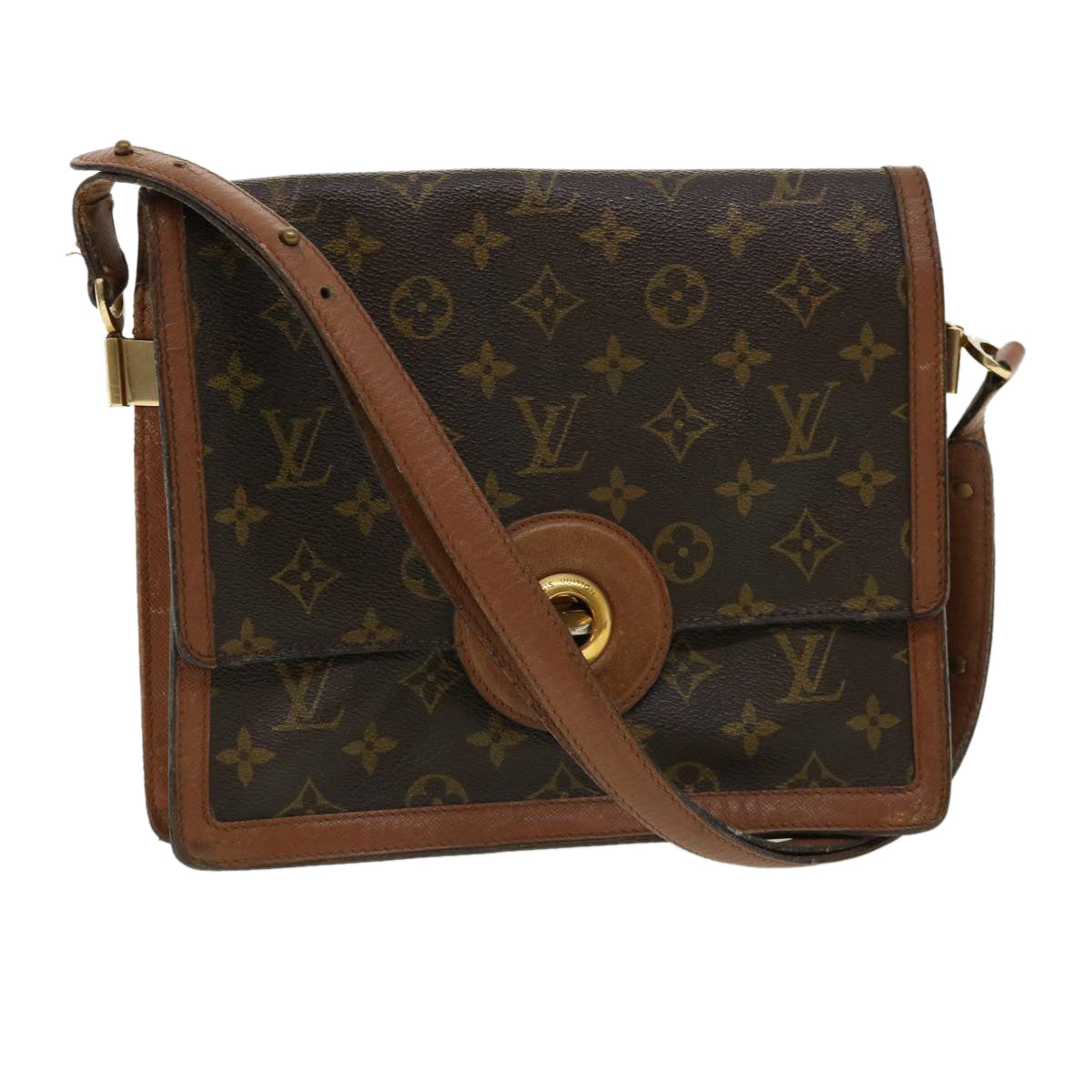 LOUIS VUITTON Monogram Raspail Shoulder Bag LV Auth