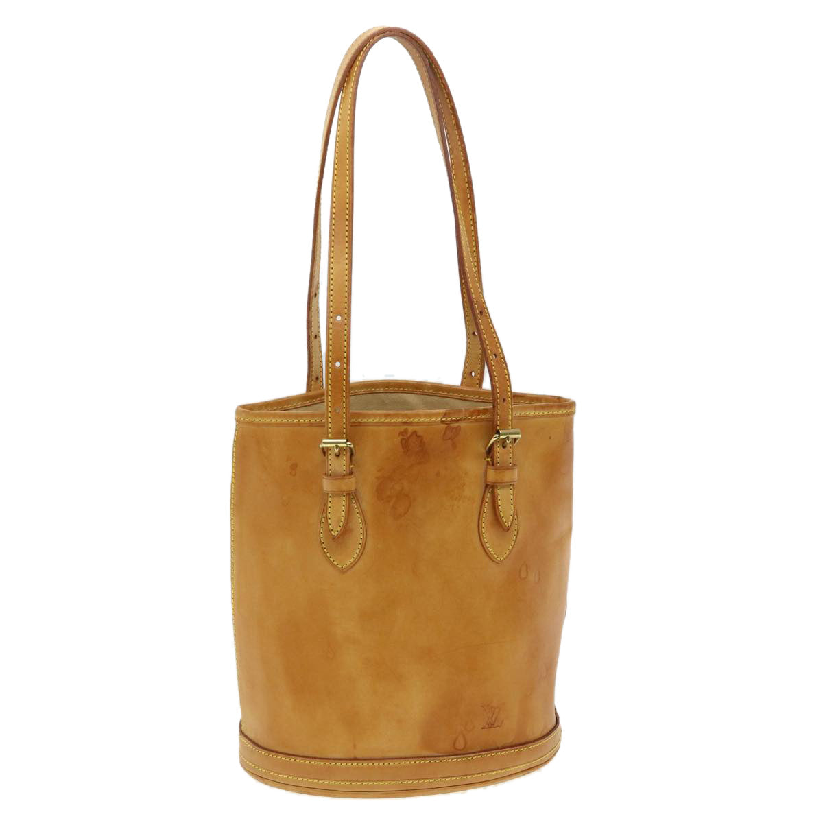 LOUIS VUITTON Nomad Bucket PM Shoulder Bag Beige LV Auth