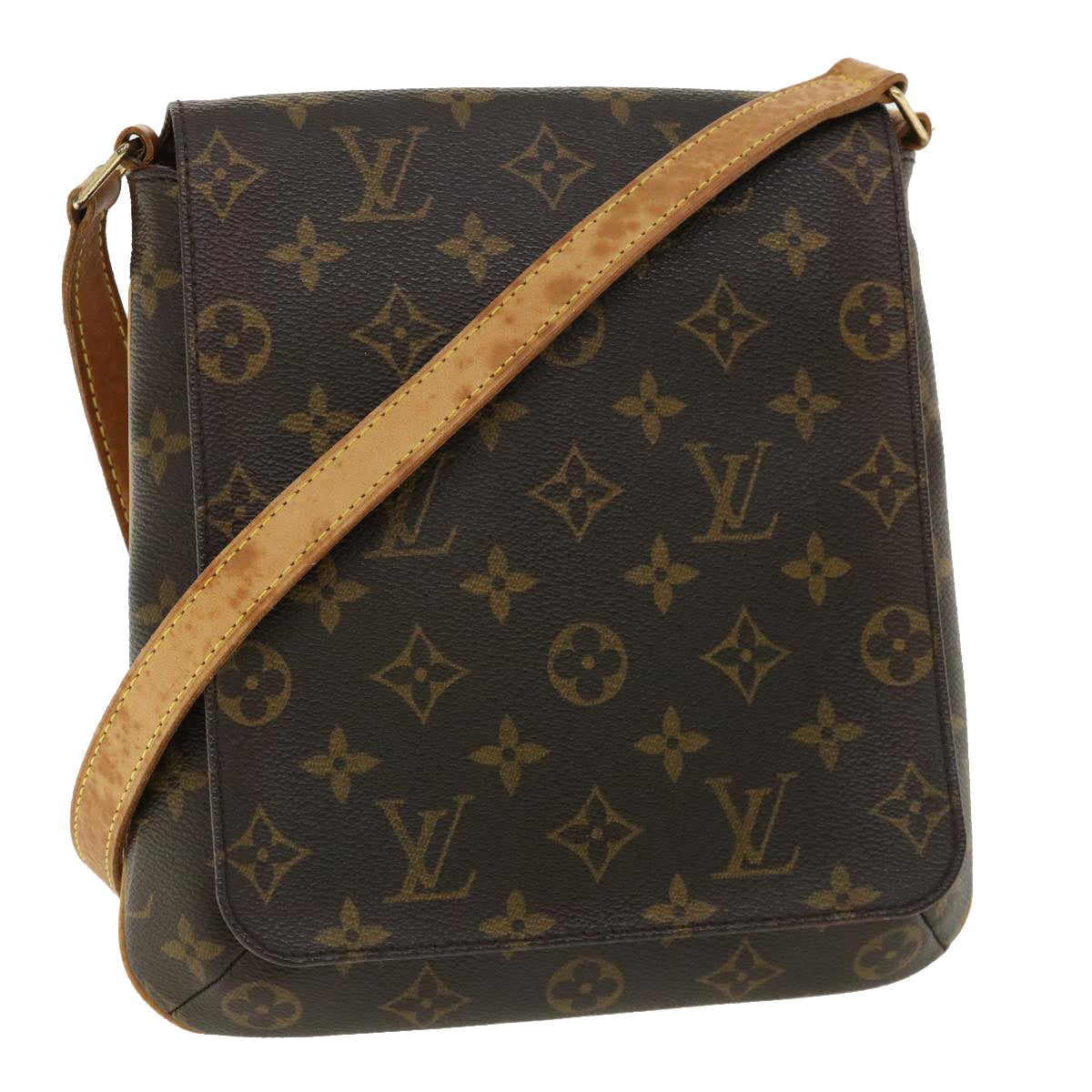 LOUIS VUITTON Monogram Mtte Salsa Long Shoulder Bag LV Auth