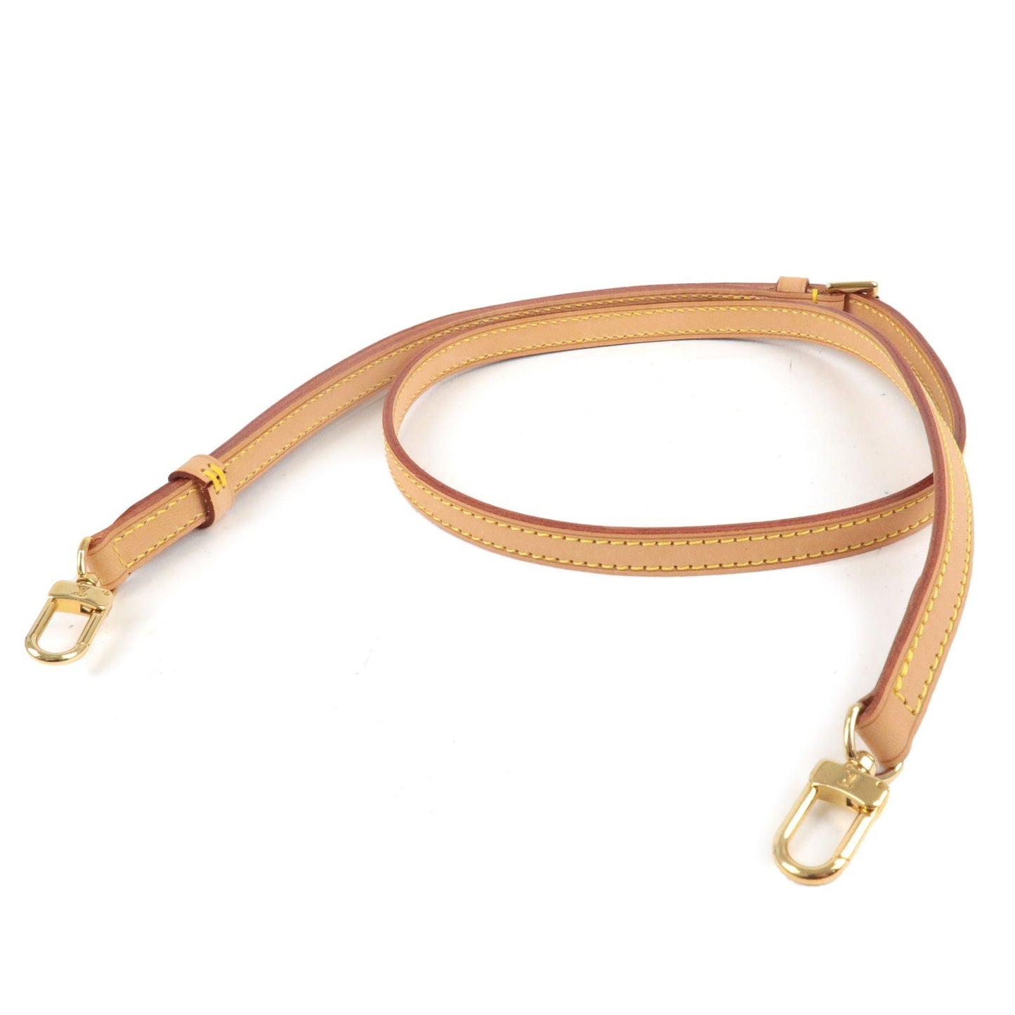 Louis Vuitton Leather Adjustable Shoulder Strap Beige Shoulder Bag