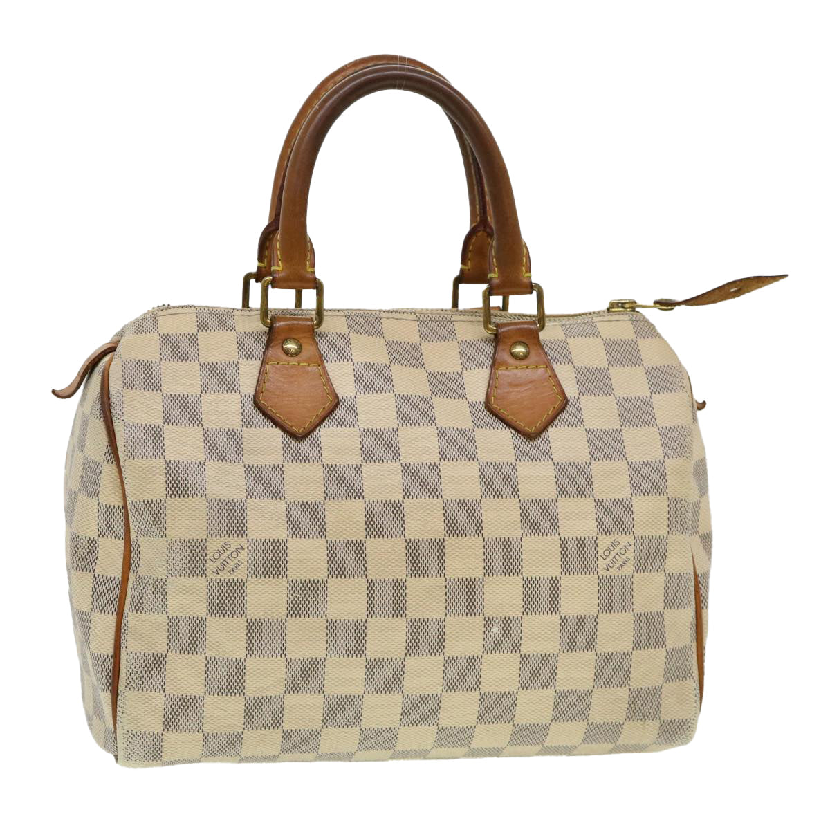 LOUIS VUITTON Damier Azur Hand Bag LV Auth