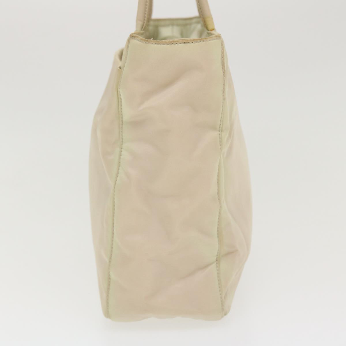 Prada Hand Bag Nylon Cream