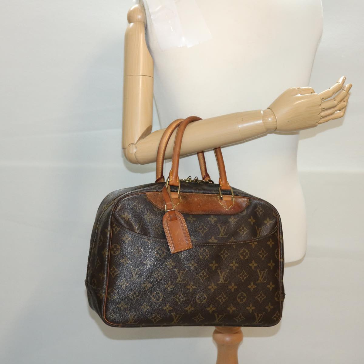 LOUIS VUITTON Monogram Deauville Hand Bag M47270 LV 39462
