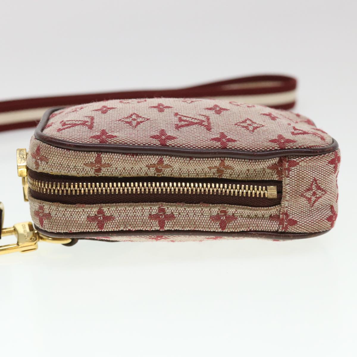 LOUIS VUITTON Monogram Mini Housse Digital Pouch Red M60001 LV 39585