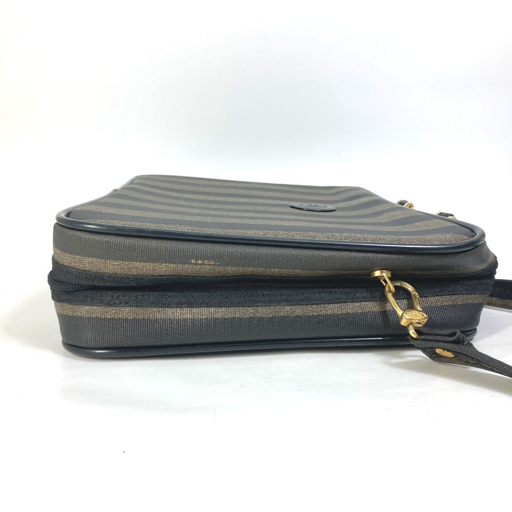 FENDI Business bag PVC / Leather Brown Pecan Handbag Shoulder Bag