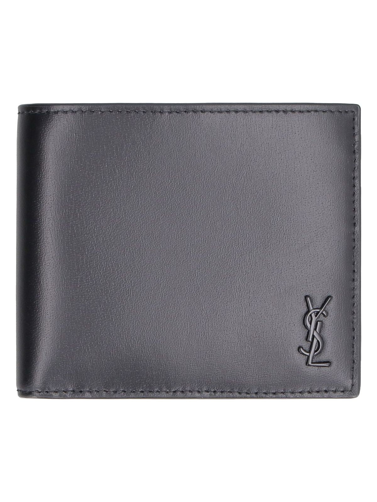 Luxury Saint Laurent Trending 2026 Men's Tiny Cassandra Wallet in Nero | 6077271JB0U1000
