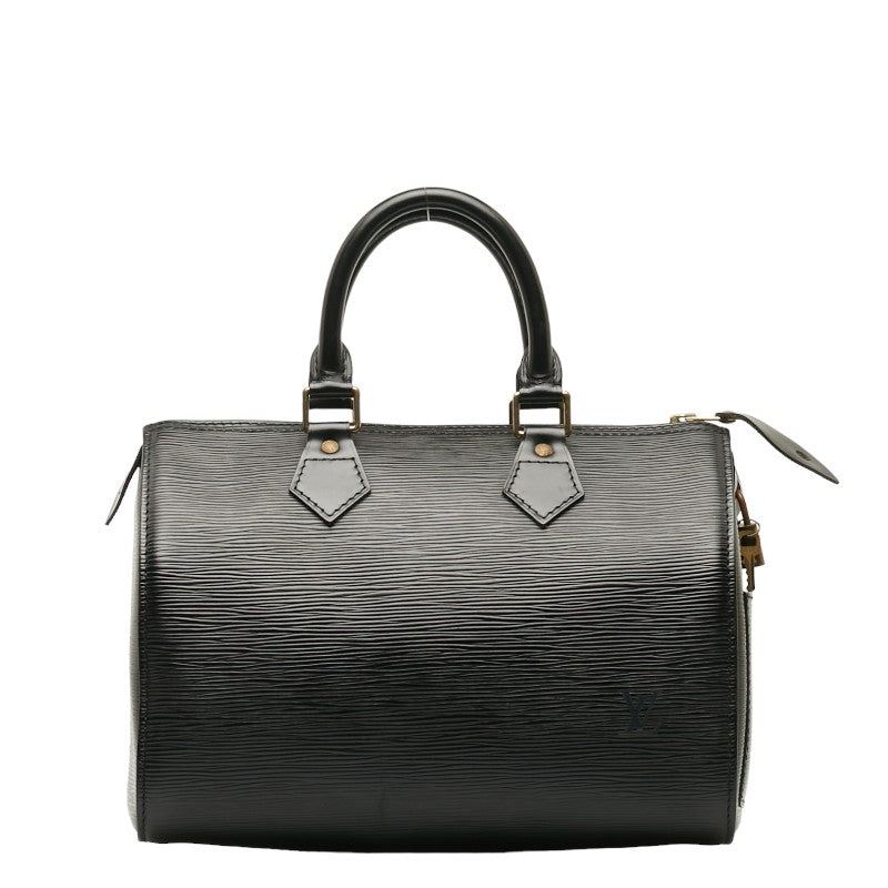 Louis Vuitton Epic Speed 30 Bag Boston Bag Noir Black Leather Lady Louis Vuitton