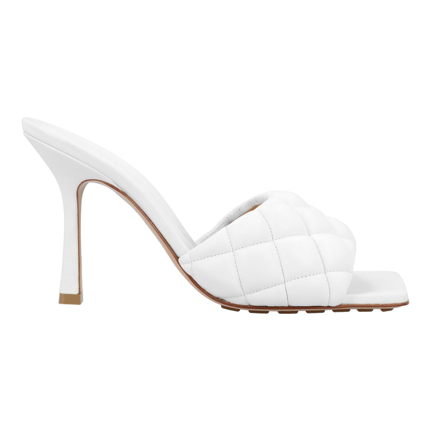 Luxury Bottega Veneta Padded Mule white