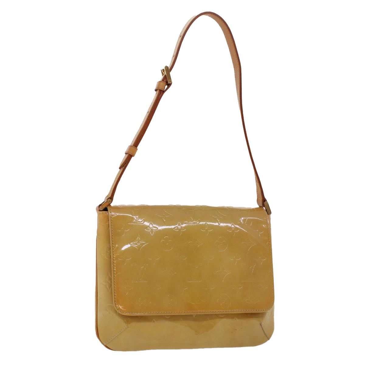 Louis Vuitton Monogram Vernis Thompson Street Bag Beige LV Auth