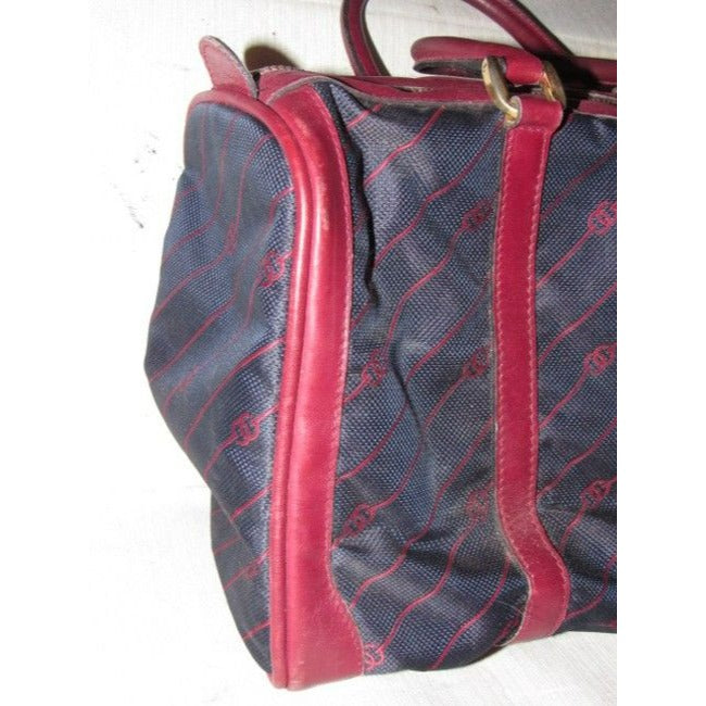 Gucci Leather Canvas Handbag