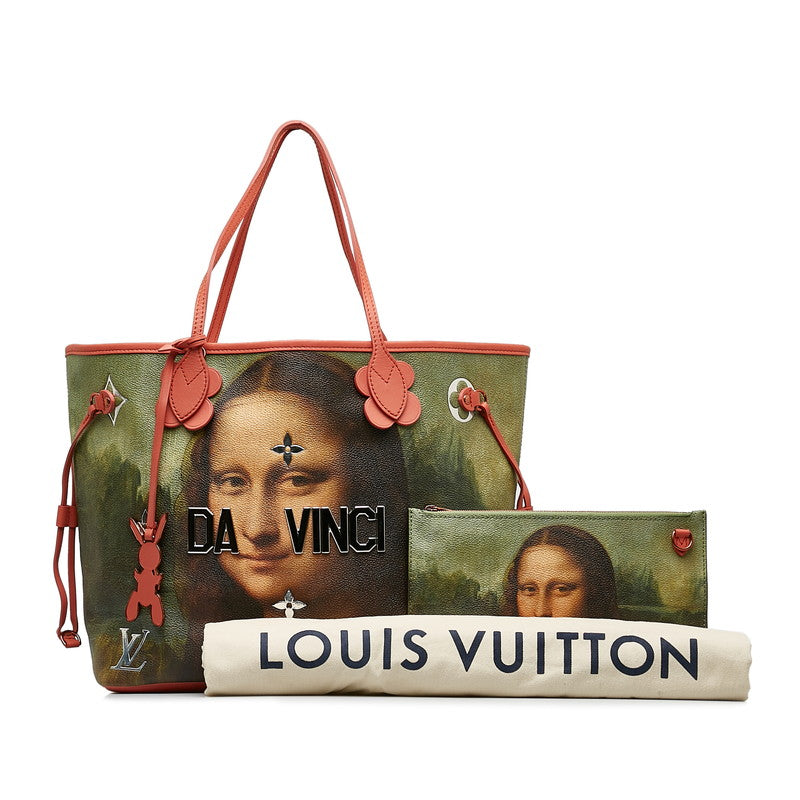 Louis Vuitton Masters Collection Da Vinci Newarf MM Tortoise Bag Poppy Petal Pink Multicolor PVC Leather Louis Vuitton
