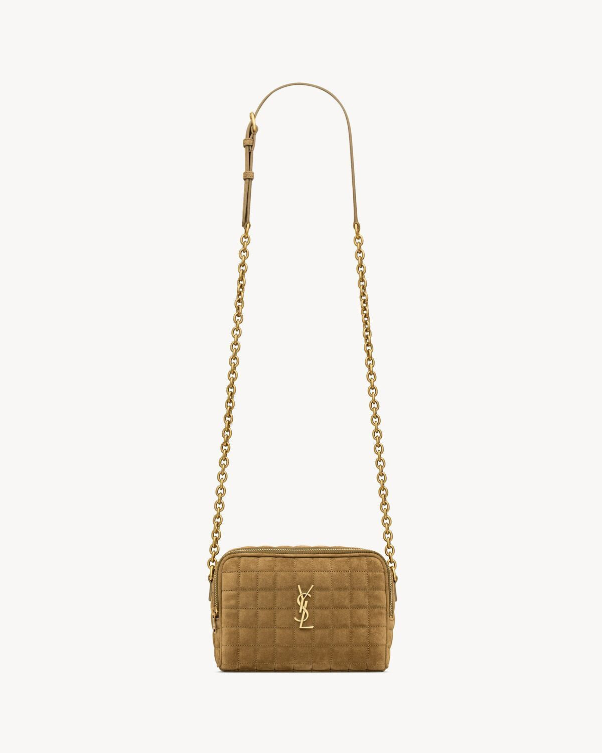 Luxury Saint Laurent Trending 2025 Women's Lou Camera Bag in Goldenleaf |