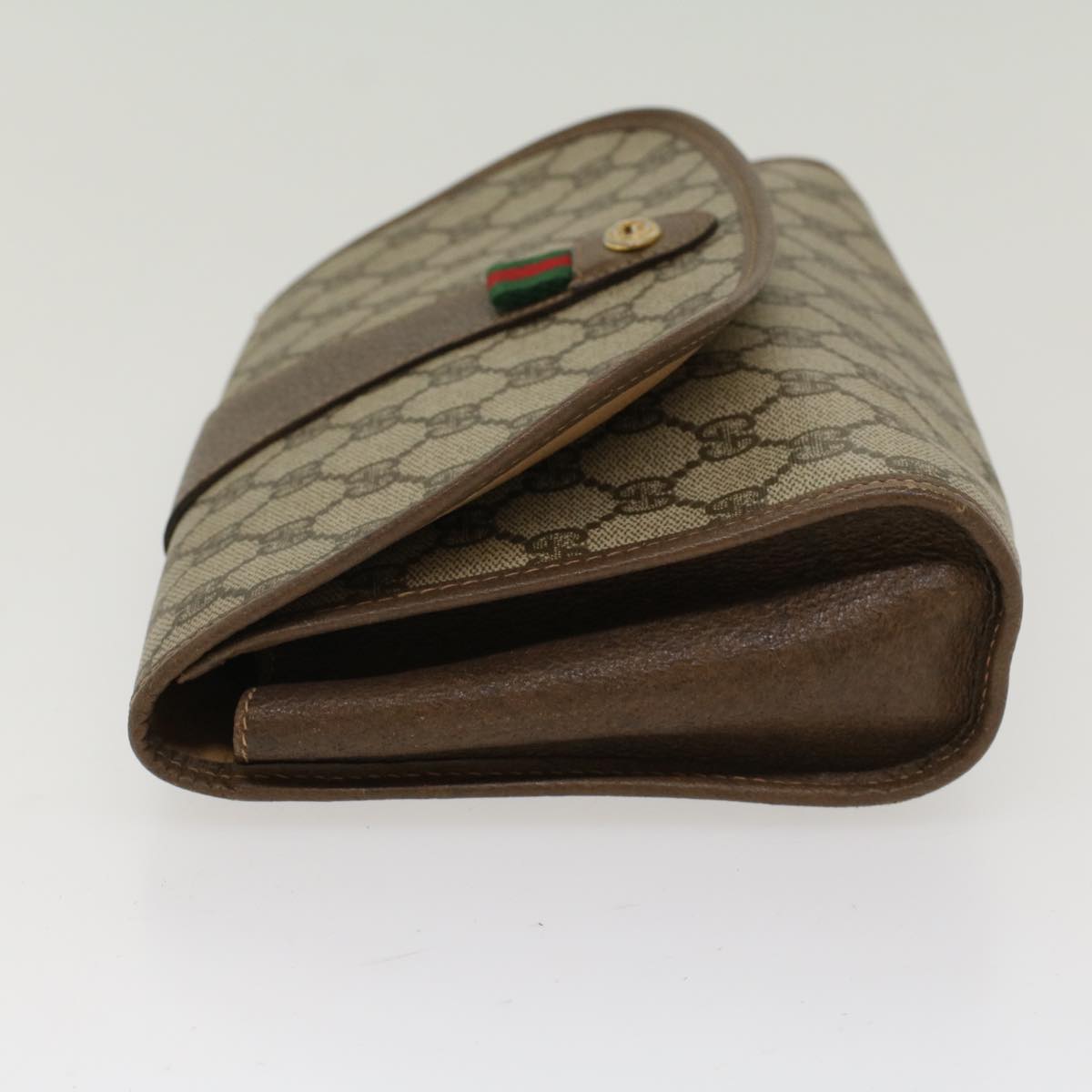 Gucci Leather Canvas Clutch