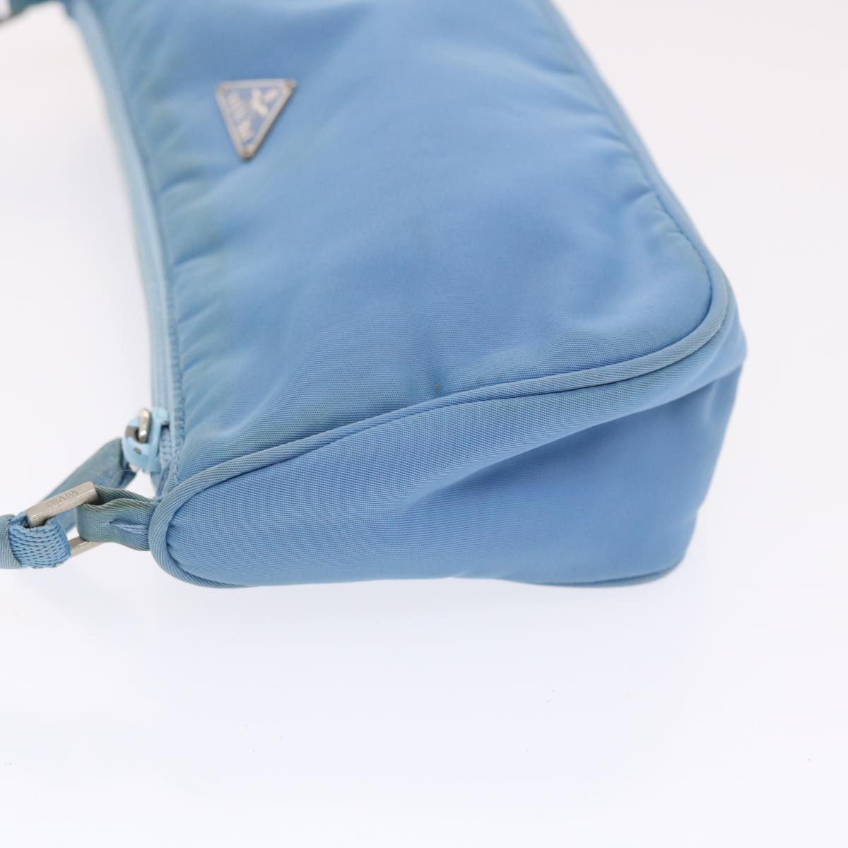 Prada Accessory Pouch Nylon Light Blue Luxury Handbag